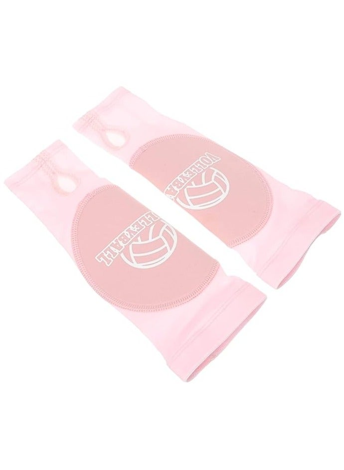 1 Pair Volleyball Arm Sleeves Passing Forearm Sleeves with Protection Pad/Thumbhole Arm Sleeves for Girls Boys Kids Youth Volleyball Training Protect Arms from Sting