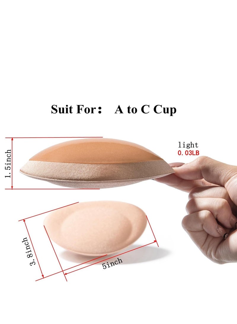 Women’s Adhesive Bra Pads inserts Enhancer Pads Breathable Sticky Inserts Push Up Bras for Small