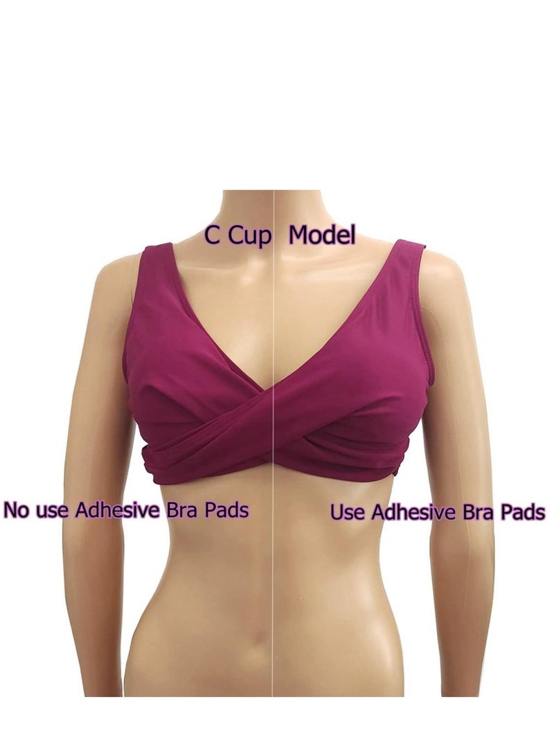 Women’s Adhesive Bra Pads inserts Enhancer Pads Breathable Sticky Inserts Push Up Bras for Small