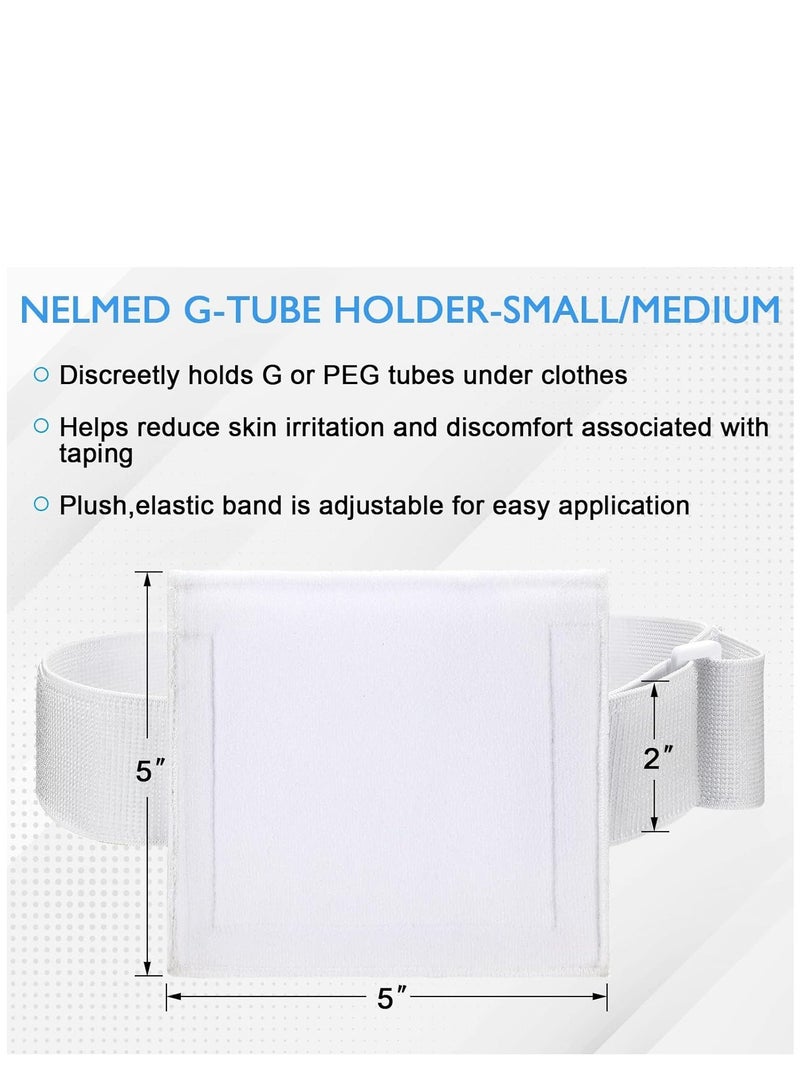6 Pcs Feeding Tube Holder Elastic G Tube Holder Belt Comfortable Peg Tube Supplies for Men Women Adults Kids Abdominal Covers Accessories