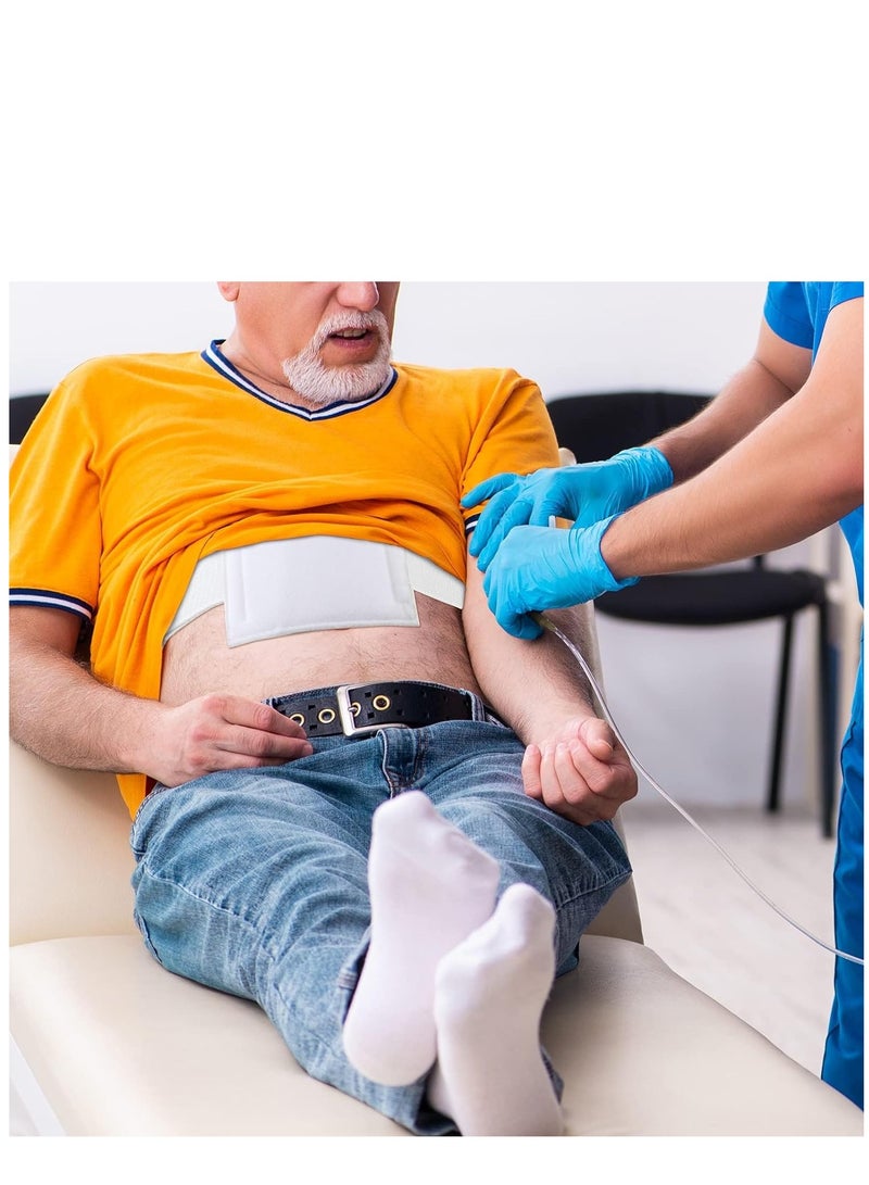 6 Pcs Feeding Tube Holder Elastic G Tube Holder Belt Comfortable Peg Tube Supplies for Men Women Adults Kids Abdominal Covers Accessories