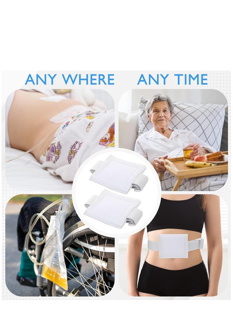 6 Pcs Feeding Tube Holder Elastic G Tube Holder Belt Comfortable Peg Tube Supplies for Men Women Adults Kids Abdominal Covers Accessories