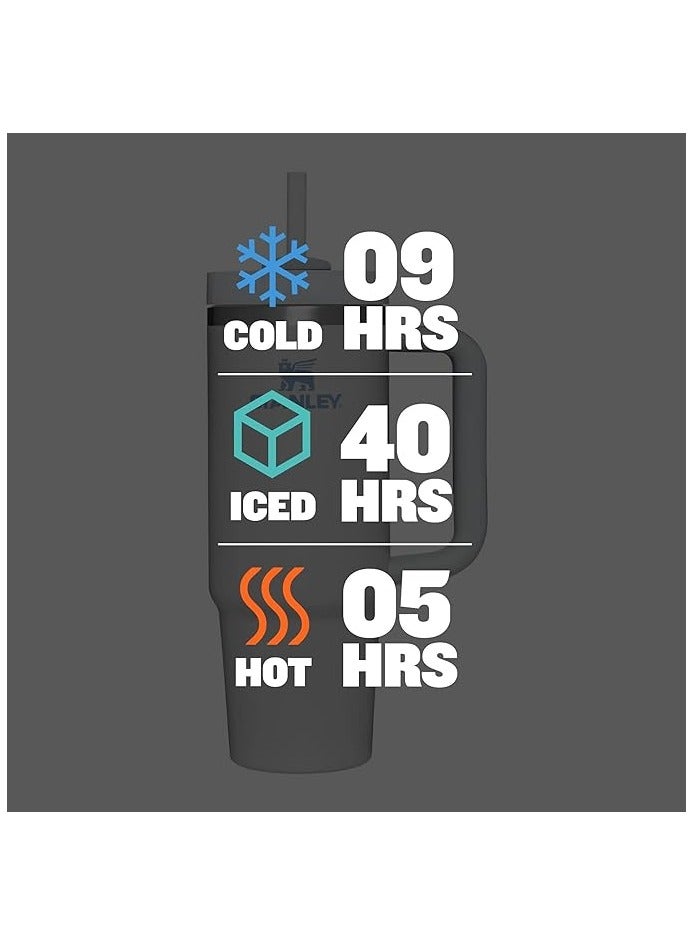 Stanley Insulated mug with straw lid for water, Iced Tea, Coffee, Juice and Smoothie 40 oz.