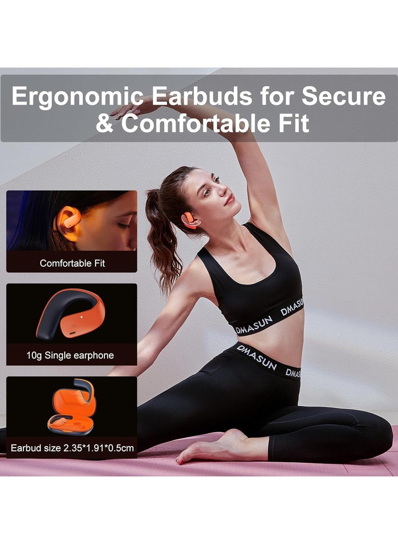 Black Shark Earphone T20 Earphone With Open Ear Wireless Earbuds Design, 35 Hours Long Battery Life, Strong 5.3 Bluetooth Connectivity, IPX67 Water Resistance and Comfortable and Lightweight Global Version 2024