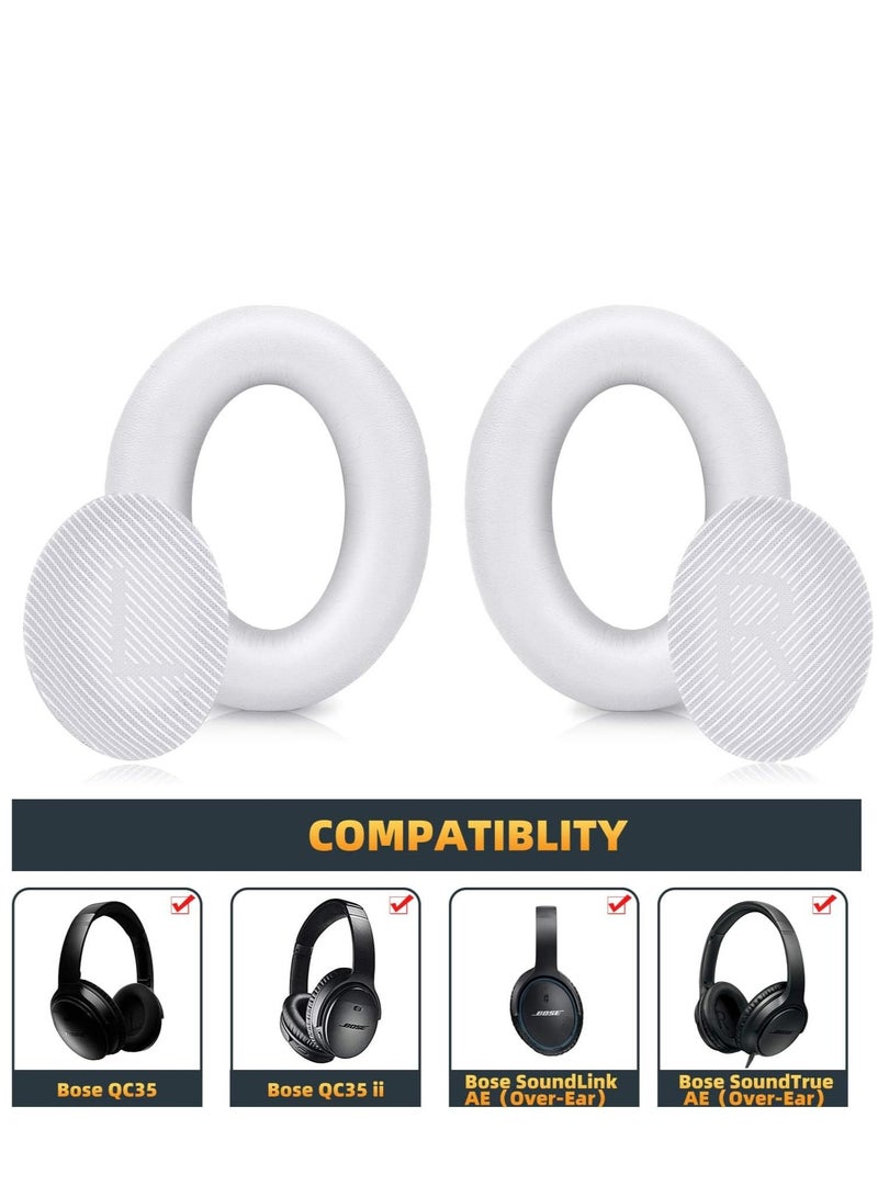 Replacement Ear Pads Compatible for Bose QC35 & QC35ii Over-Ear Headphones Made- Comfortable Adaptive Memory Foam and Extra Durable Earpads Kit for Bose QuietComfort