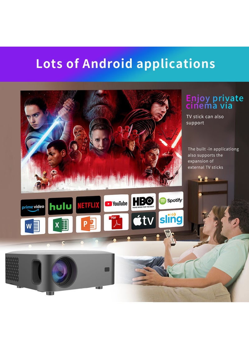 E-ran Full HD LED Projector HDMI And USB Interface 5G Dual Wifi Game TV 1920*1080P Screen With 30000 Hours Lifespan