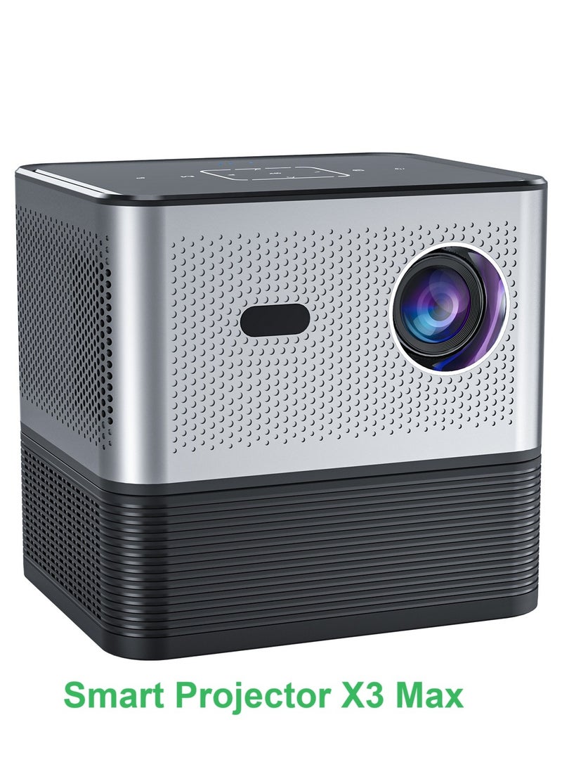 Wireless Smart Projector X3 Max H713 HD Bluetooth Projector Portable Electric Focus + 4-Point Keystone Correction