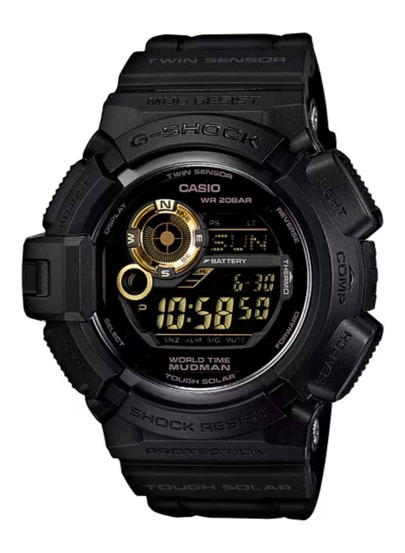 MASTER OF G-LAND MUDMAN Digital Resin Band Watch G-9300GB-1DR