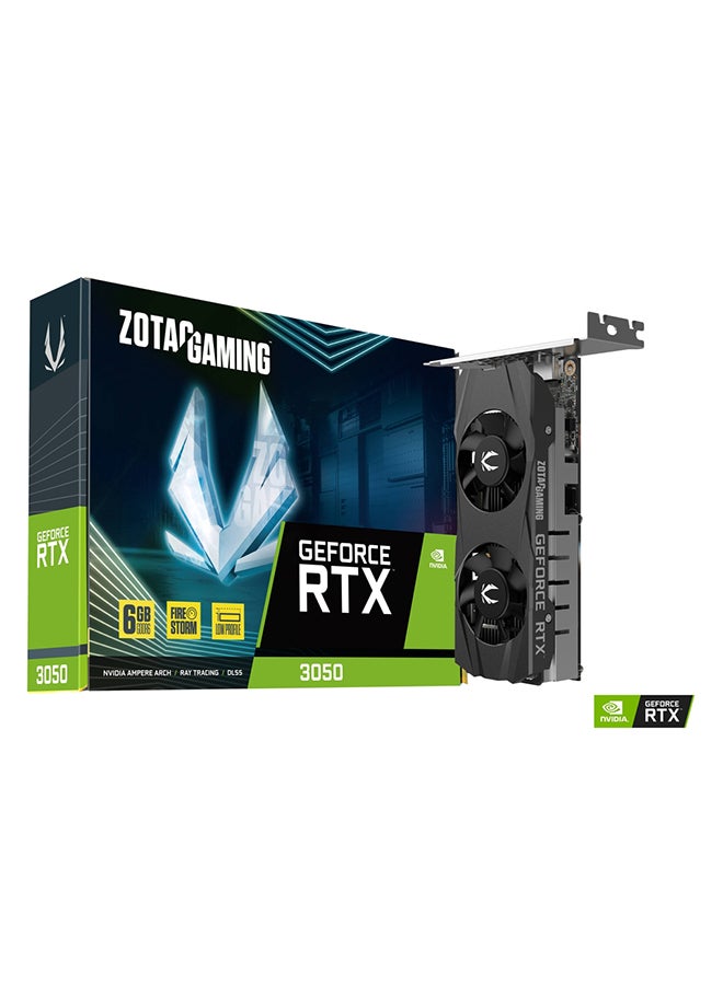 GAMING GeForce RTX 3050 Low Profile Graphics Card, 6GB GDDR6 96-Bit Memory, 14 Gbps Memory Clock, 1470 MHz Boost Clock, 2304 CUDA cores, PCI Express 4.0 8x | ZT-A30510L-10L Black