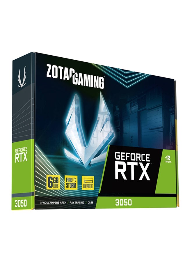 GAMING GeForce RTX 3050 Low Profile Graphics Card, 6GB GDDR6 96-Bit Memory, 14 Gbps Memory Clock, 1470 MHz Boost Clock, 2304 CUDA cores, PCI Express 4.0 8x | ZT-A30510L-10L Black