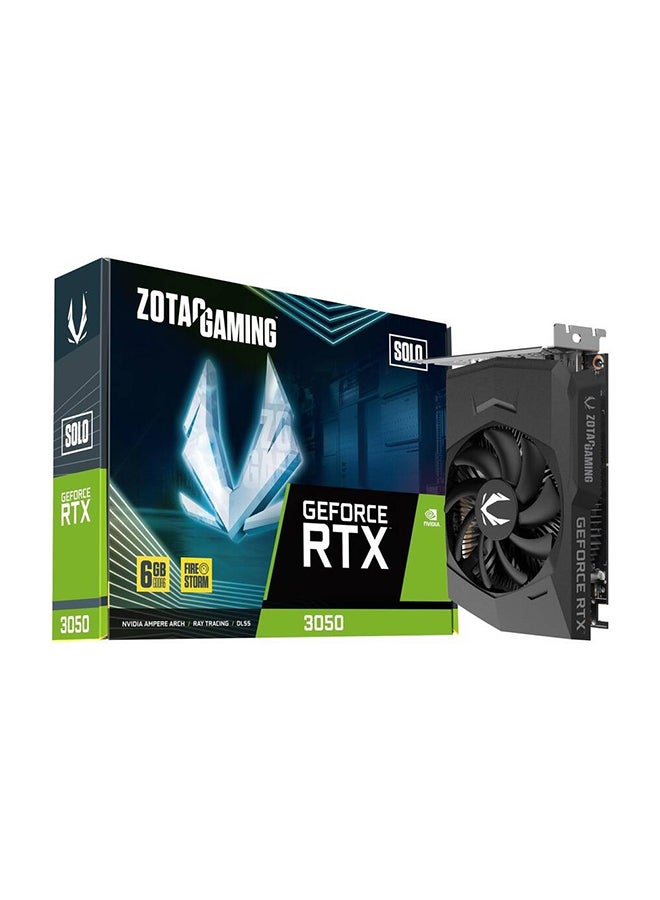 Gaming GeForce RTX 3050 Solo Graphics Card, 6GB GDDR6 96-Bit Memory, 14 Gbps Memory Clock, 1470 MHz Boost Clock, 2304 CUDA Cores, PCI Express 4.0 8x | ZT-A30510G-10L Black