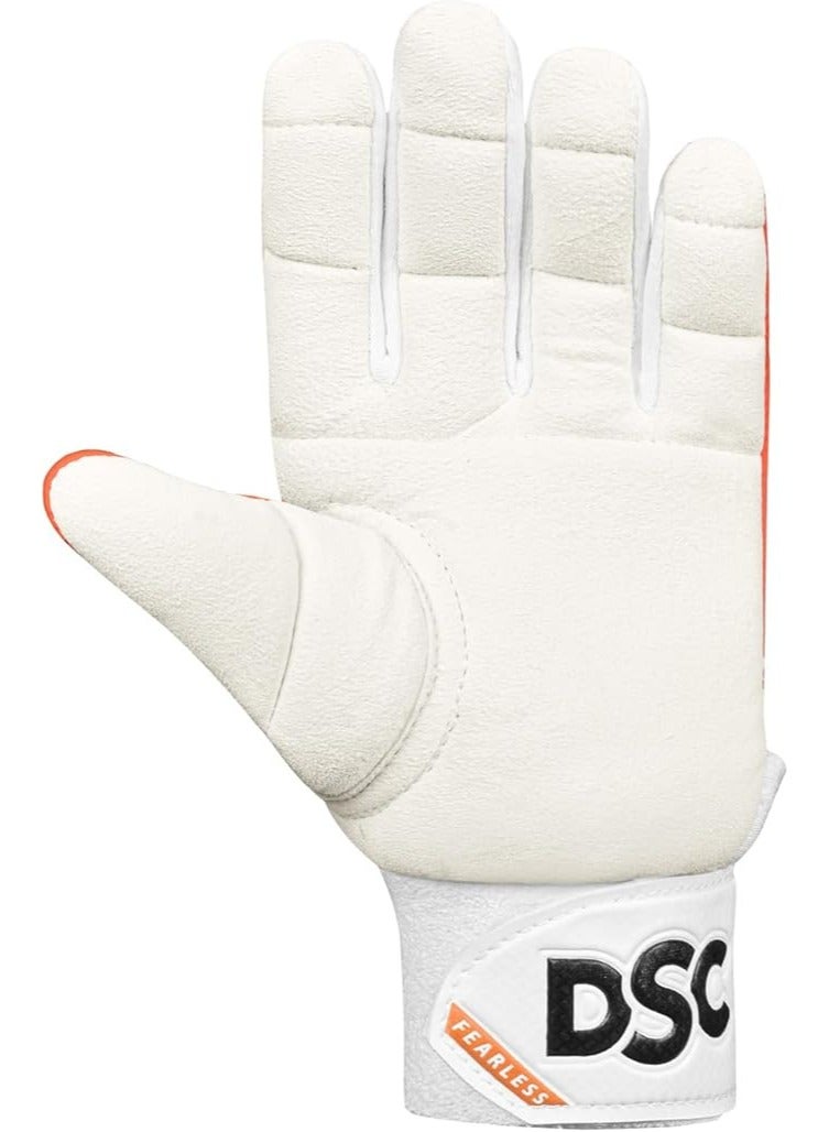 Pro Chamios Leather Cricket Wicket Keeping Inner Gloves for Boys | Leather Palm Gloves | Faster Sweat Absorbtion | Comfort Fit | Multicolor