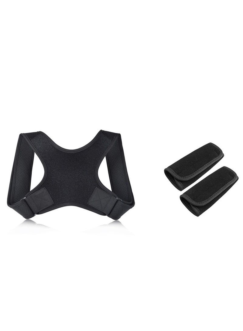 Posture Corrector for Women, Men, Adults, and Seniors - Adjustable Posture Brace Belt for Spine Support, Scoliosis, and Back Pain Relief