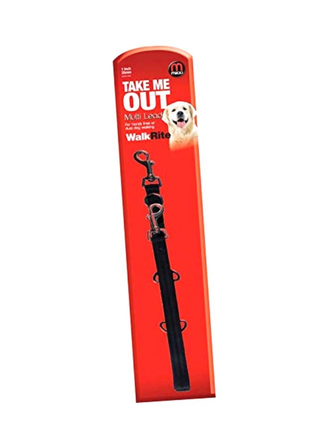 Take Me Out WalkRite Multi-Lead Leash Black 170feet
