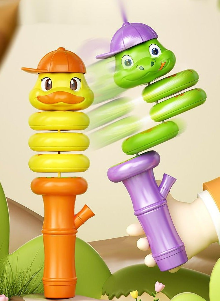 Twisting Snake(Duck) toy Balance Control Rotating Snake(Duck) whistle (Duck version)