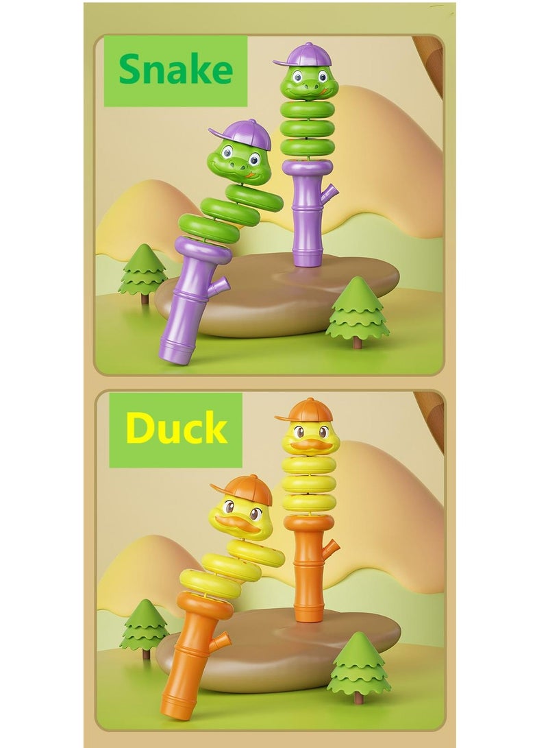 Twisting Snake(Duck) toy Balance Control Rotating Snake(Duck) whistle (Duck version)