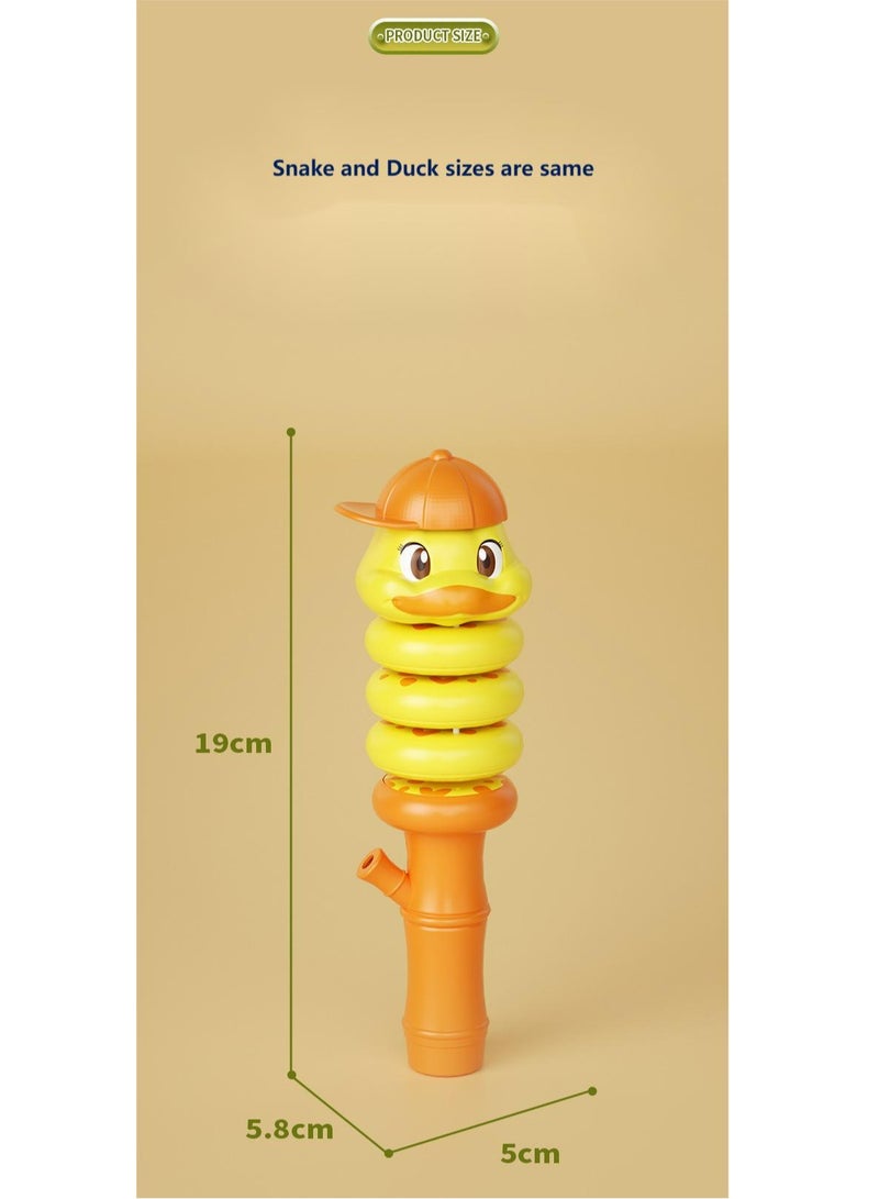 Twisting Snake(Duck) toy Balance Control Rotating Snake(Duck) whistle (Duck version)