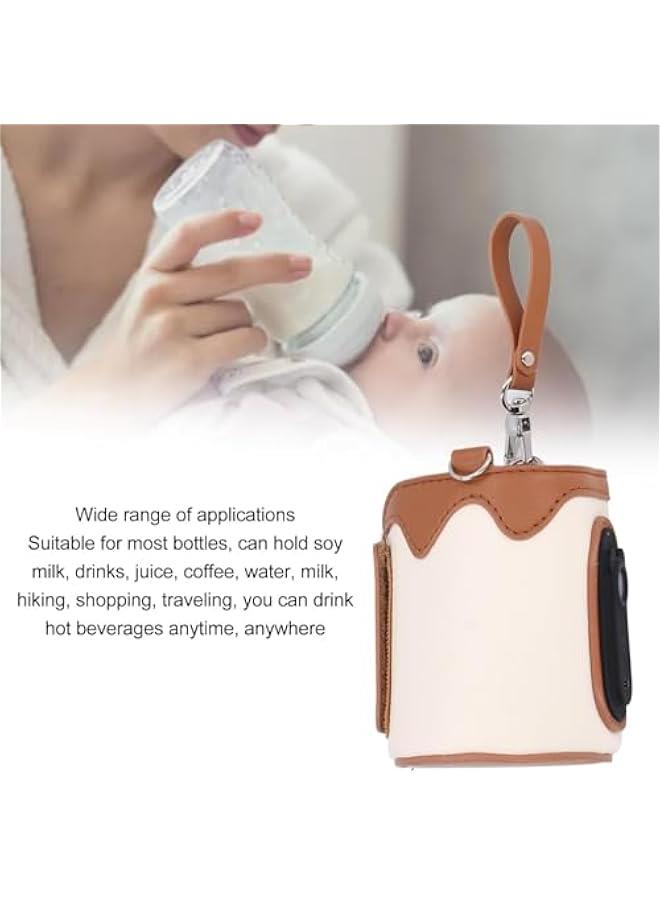 【Upgrade】 Portable Bottle Warmer,Travel Bottle Warmer with Fast Charging &Cordless,Portable Baby Bottle Warmer,Milk Warmer with Temperature Control,for Traveling/Camping/Home (Multi)