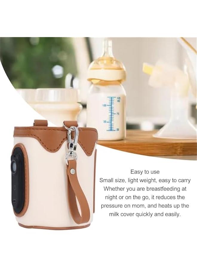 【Upgrade】 Portable Bottle Warmer,Travel Bottle Warmer with Fast Charging &Cordless,Portable Baby Bottle Warmer,Milk Warmer with Temperature Control,for Traveling/Camping/Home (Multi)