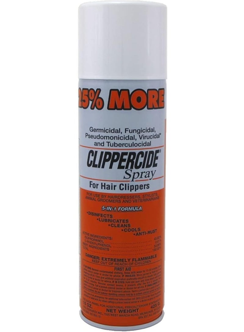 Pack of 2 Clippercide Spray for Hair Clipper Blades 425g