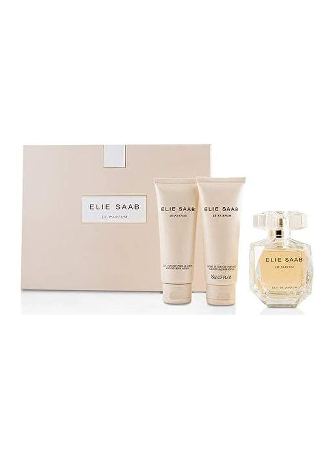 3-Piece Le Parfum Gift Set EDP 90Ml, Body Lotion 75Ml, Shower Cream 75ml