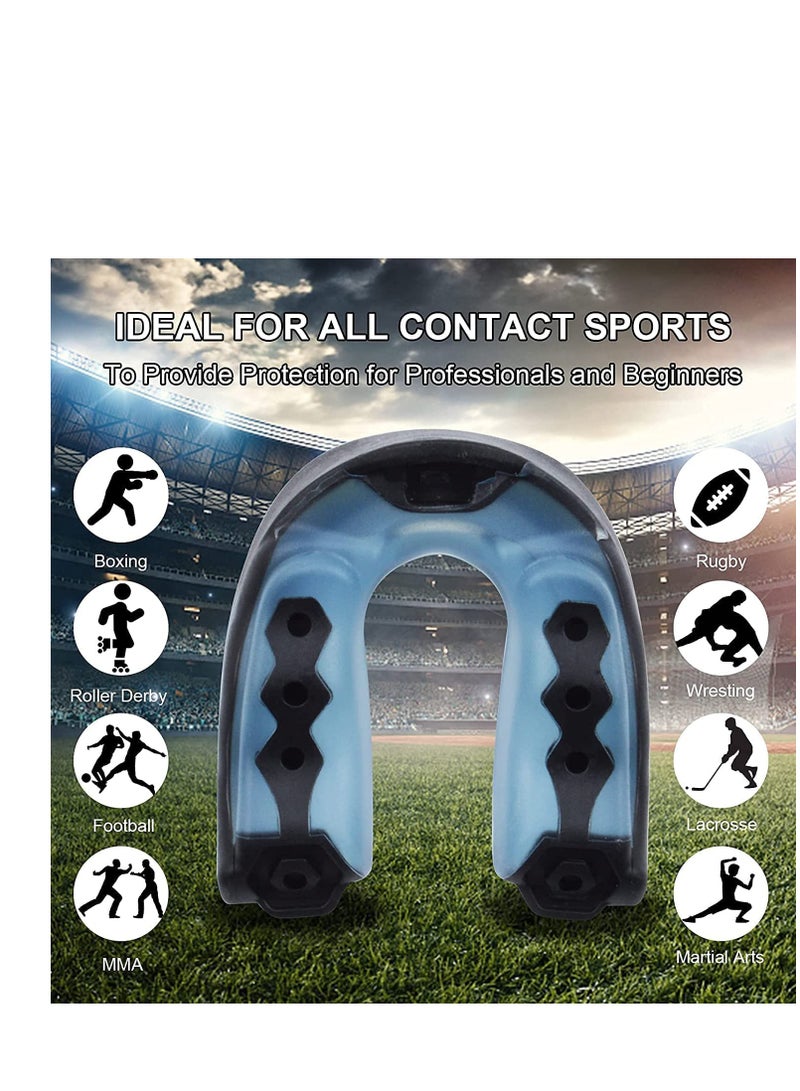 4Pcs Mouth Guard Athletic Mouth Guards Trimmable Mouthguard Mouthguard for Boxing, MMA, Rugby, Muay Thai, Hockey, Judo, Karate Martial Arts and All Contact Sports