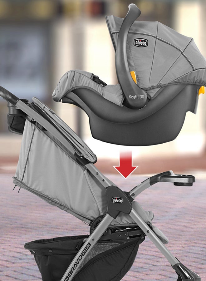 Mini Bravo Plus Baby Travel System Stroller 0M-3Y, Slate