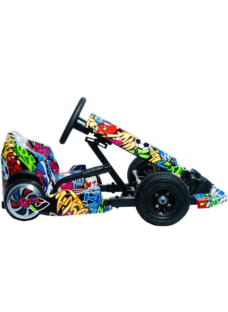 Kids Electric Go Kart Up to 65Kg Riders, 20KM/Hr, Wheel with LED Lights, Safety Kit Included, Street Dance