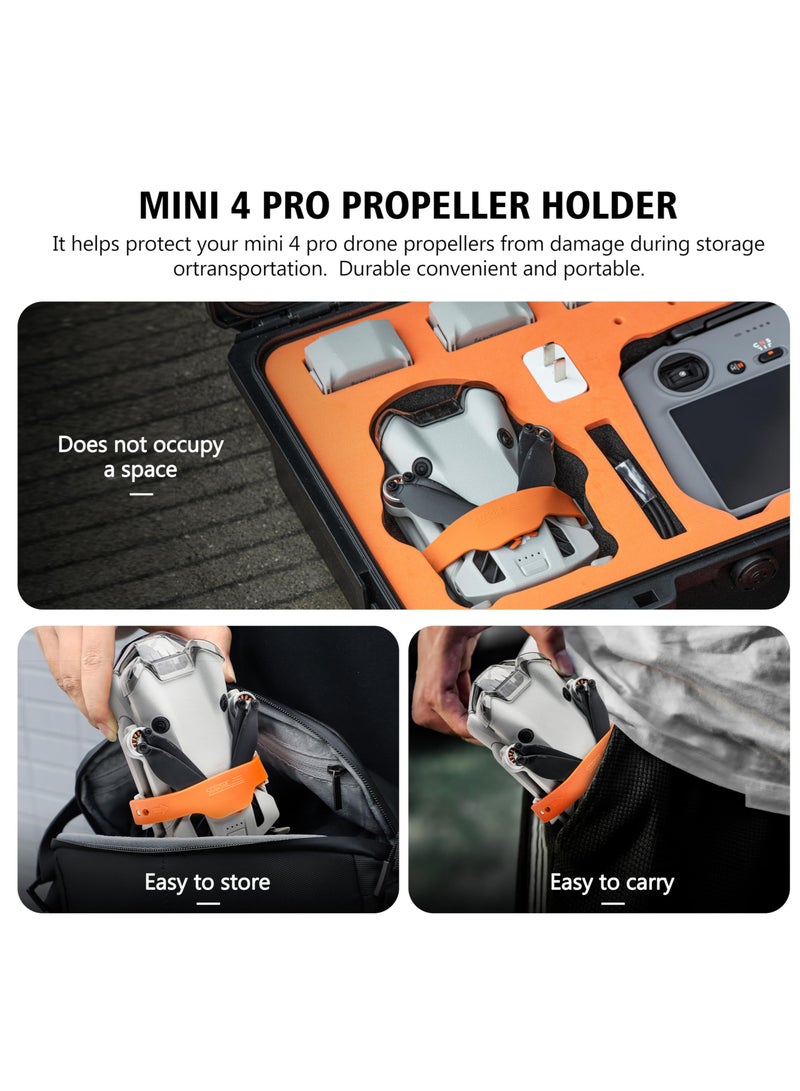 Mini 4 Pro Propeller Holder, Propeller Guard Strap For DJI Mini 4 Pro Drone Propellers, Protector Stabilizer And Propellers Fixator