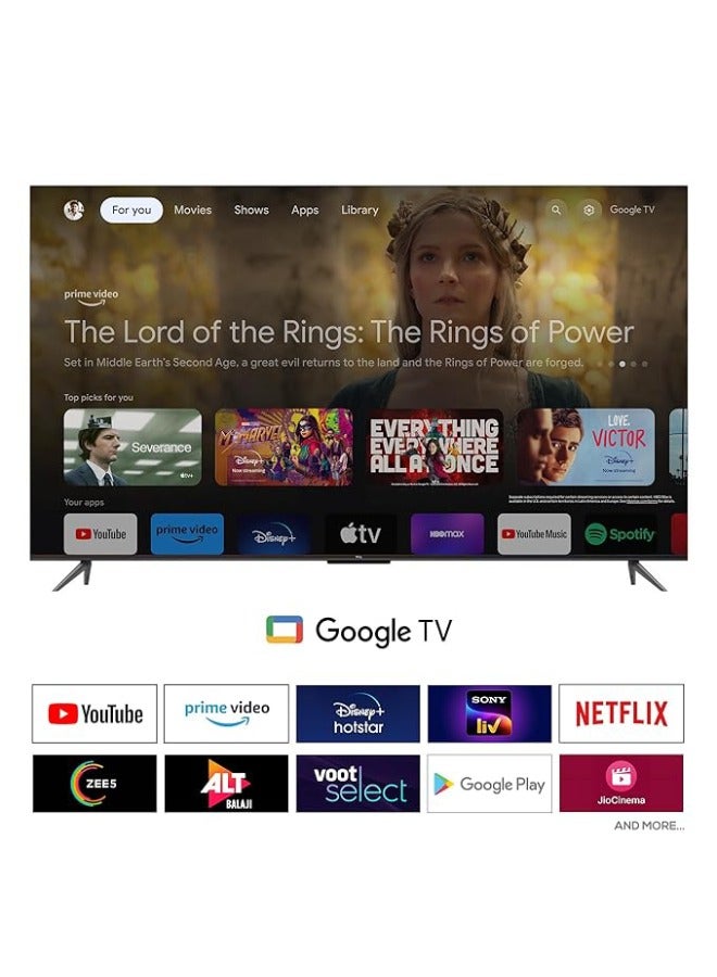 85 Inch 4K UHD HDR10+ Google TV 85P745 Brushed Titanium