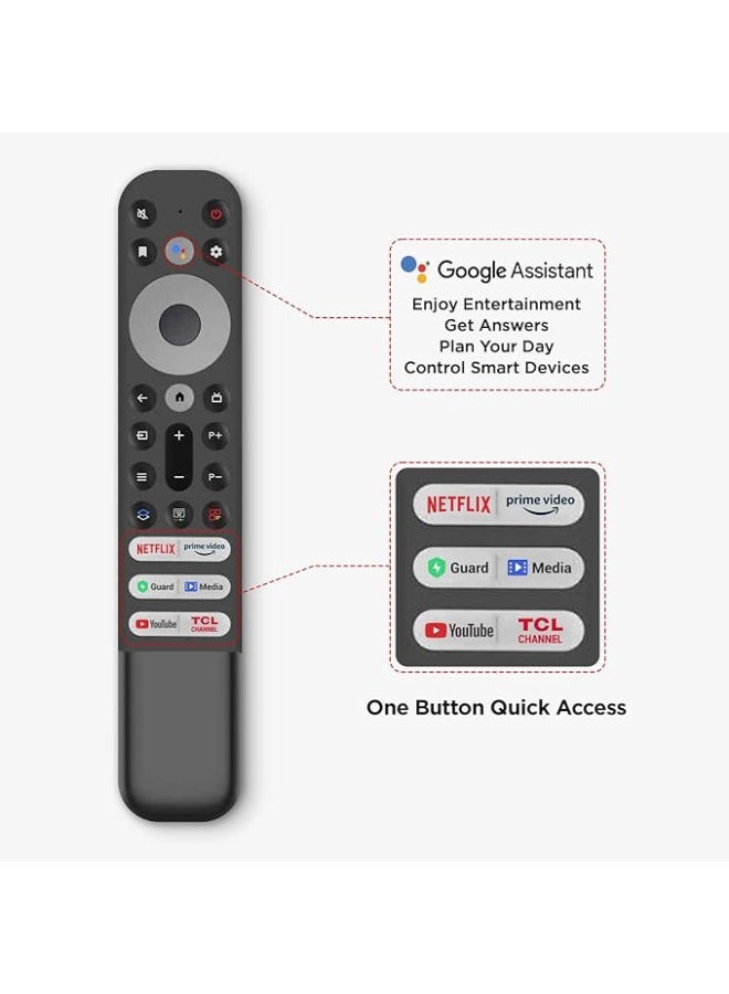 85 Inch 4K UHD HDR10+ Google TV 85P745 Brushed Titanium