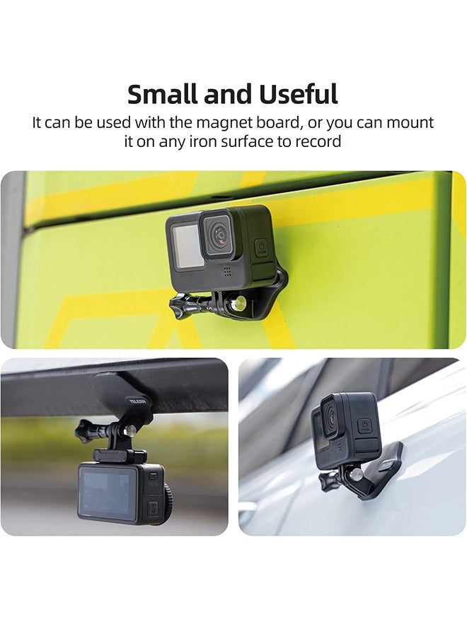 TELESIN 360 Magnetic Mount Chest Mount with Neck Strap Necklace Lanyard Body Accessories for GoPro Max Hero 11 10 9 8 7 Insta360 X3 GO3 DJI Action 3 4