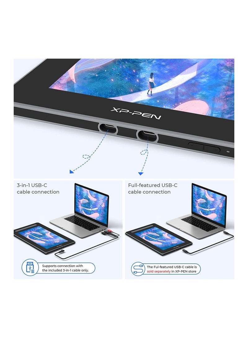 Artist12 | 2nd | 11.9 inch Drawing Pen Display Graphics Monitor | Full-Laminated Technology Drawing Monitor with Tilt Function | X3 Smart Battery-free stylus