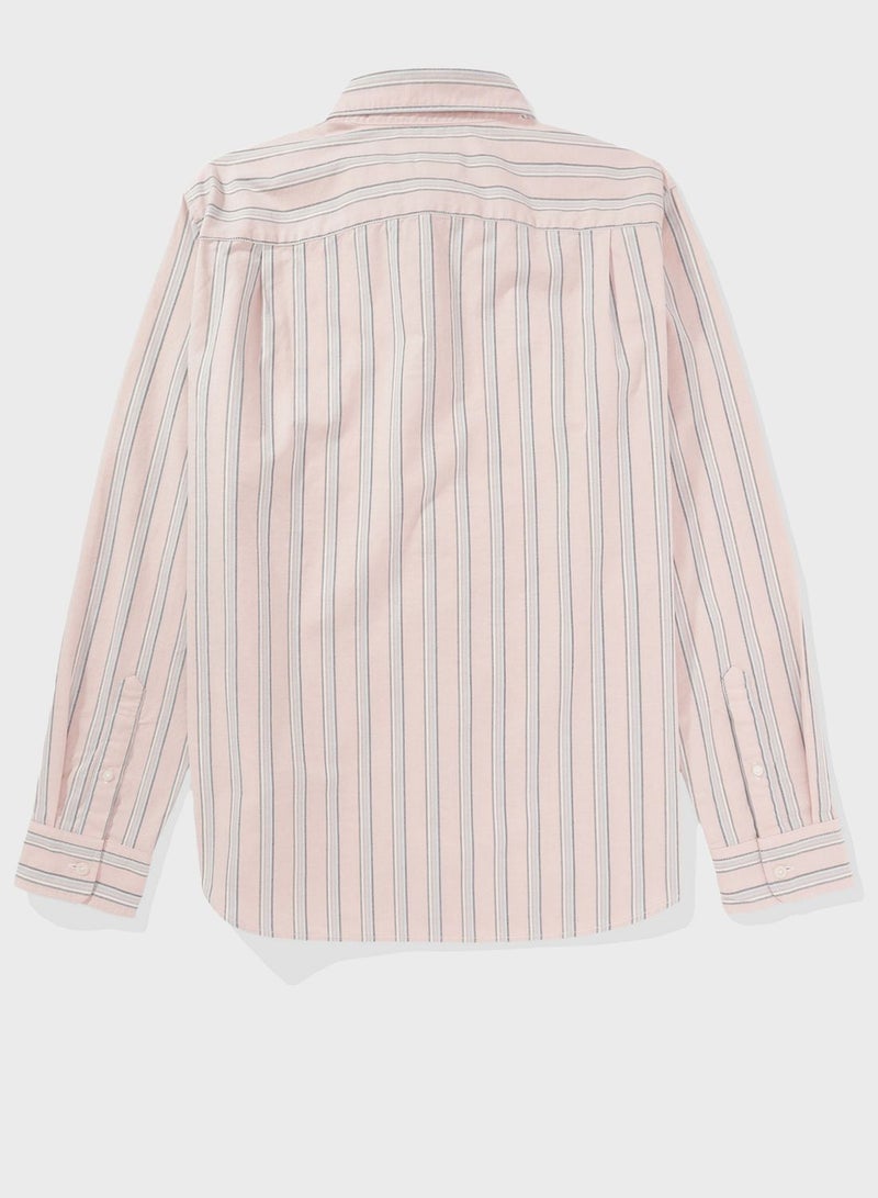 Stripe Detail Classic Fit Shirt