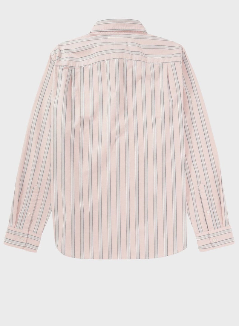 Stripe Detail Classic Fit Shirt