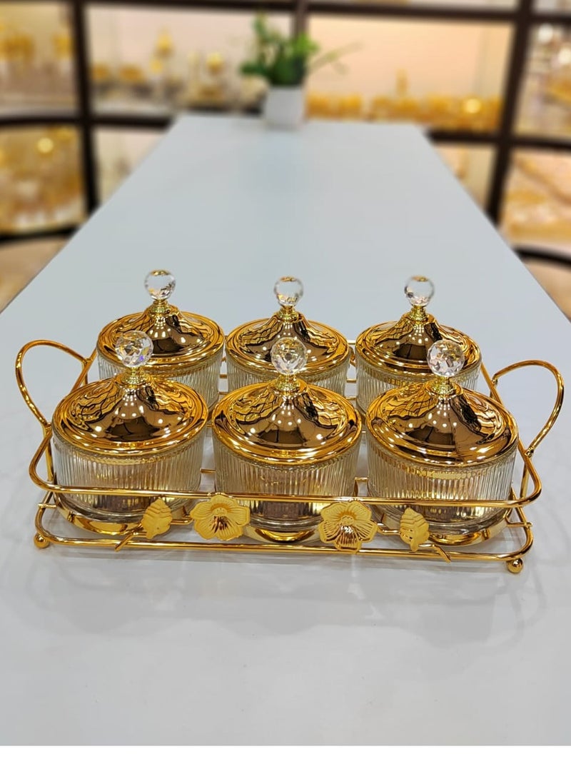 Light Luxury Fruits & Snack Bowls Set with Tray Elevate Dining with Style Perfect for Serving Fruits Snacks Nuts Candies Elegantly Ideal for Gatherings or Everyday Use Stylish Durable and Functional