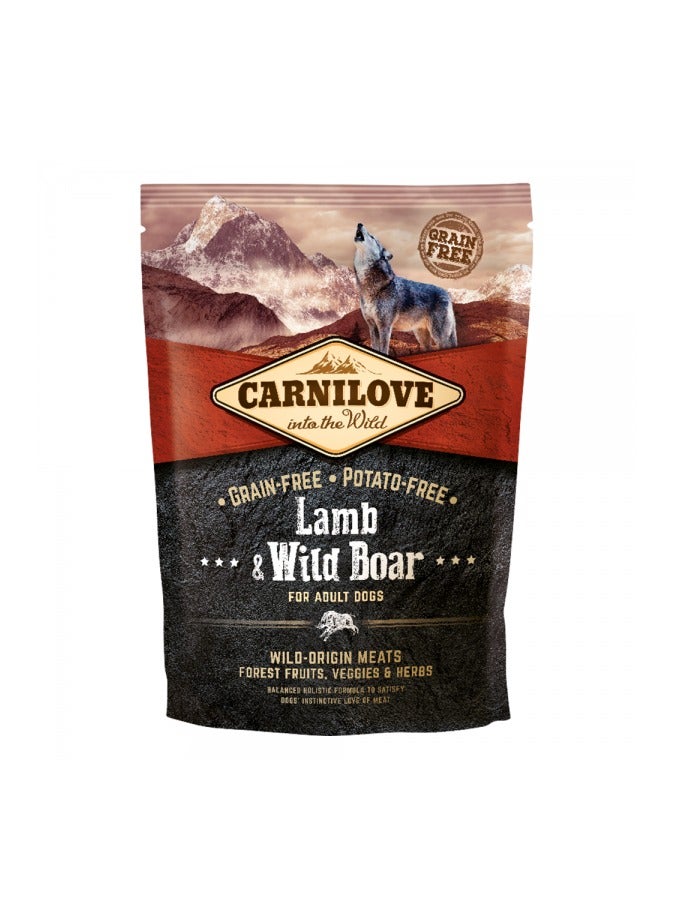 Carnilove Lamb & Wild Boar For Adult Dogs 1.5kg