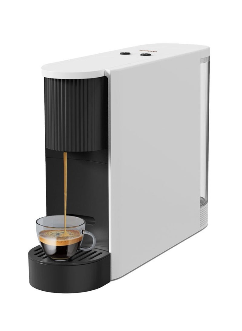 1200 Watts 20 Bar Coffee Machine with 600ml Water Capacity and Capsule Storage, Lepresso - White