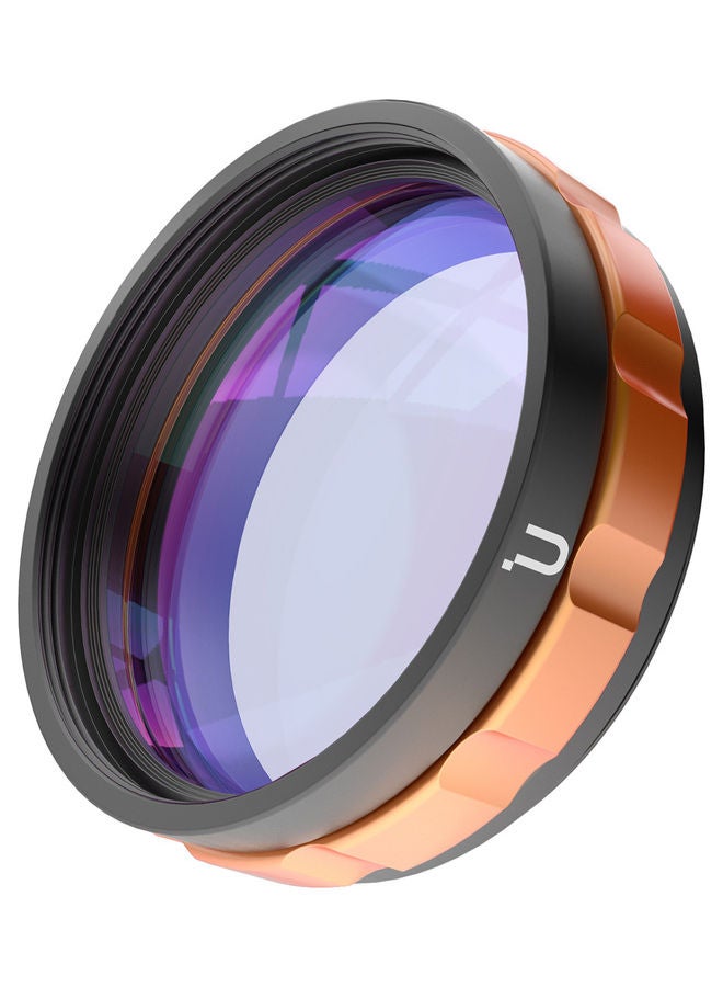 52mm 1.4x Magnification Camera Macro Attachment Lens Gold/Black