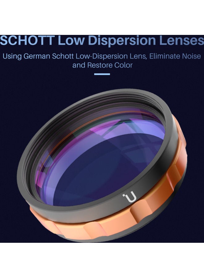 52mm 1.4x Magnification Camera Macro Attachment Lens Gold/Black