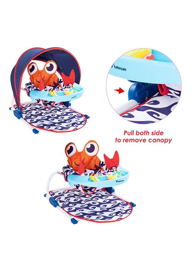 Baby Sit Up Support With Feeding Tray - Blue