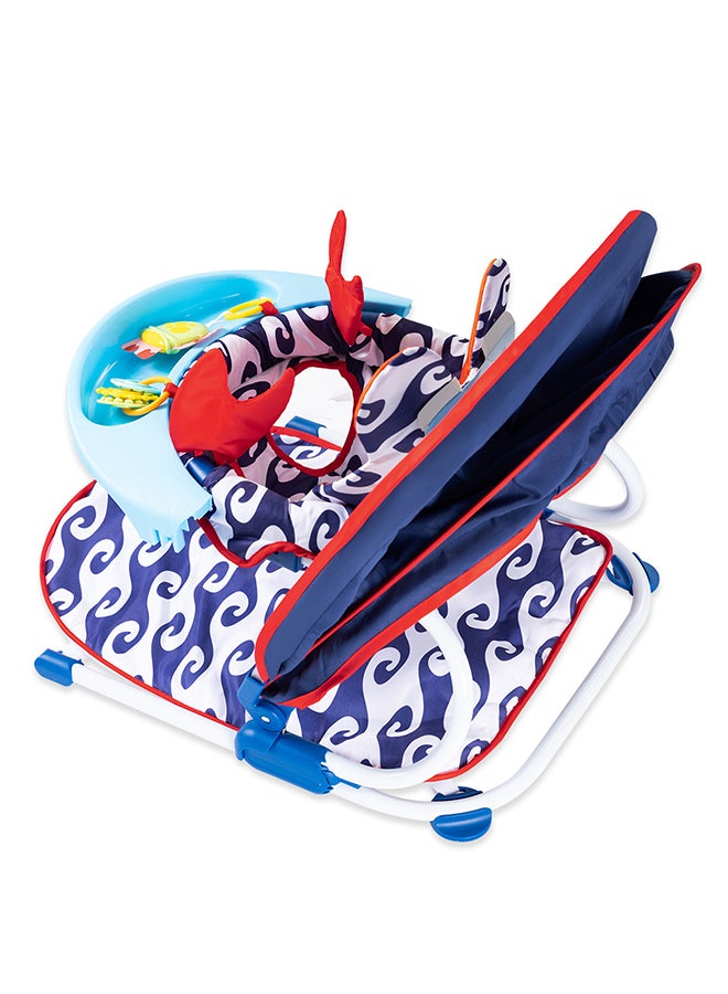 Baby Sit Up Support With Feeding Tray - Blue
