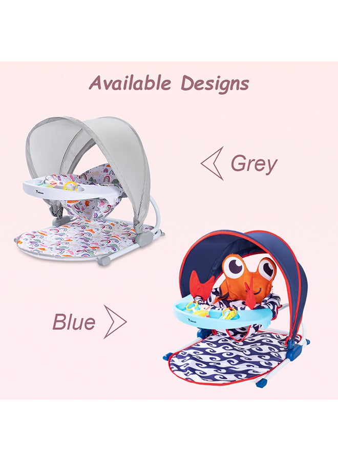 Baby Sit Up Support With Feeding Tray - Blue