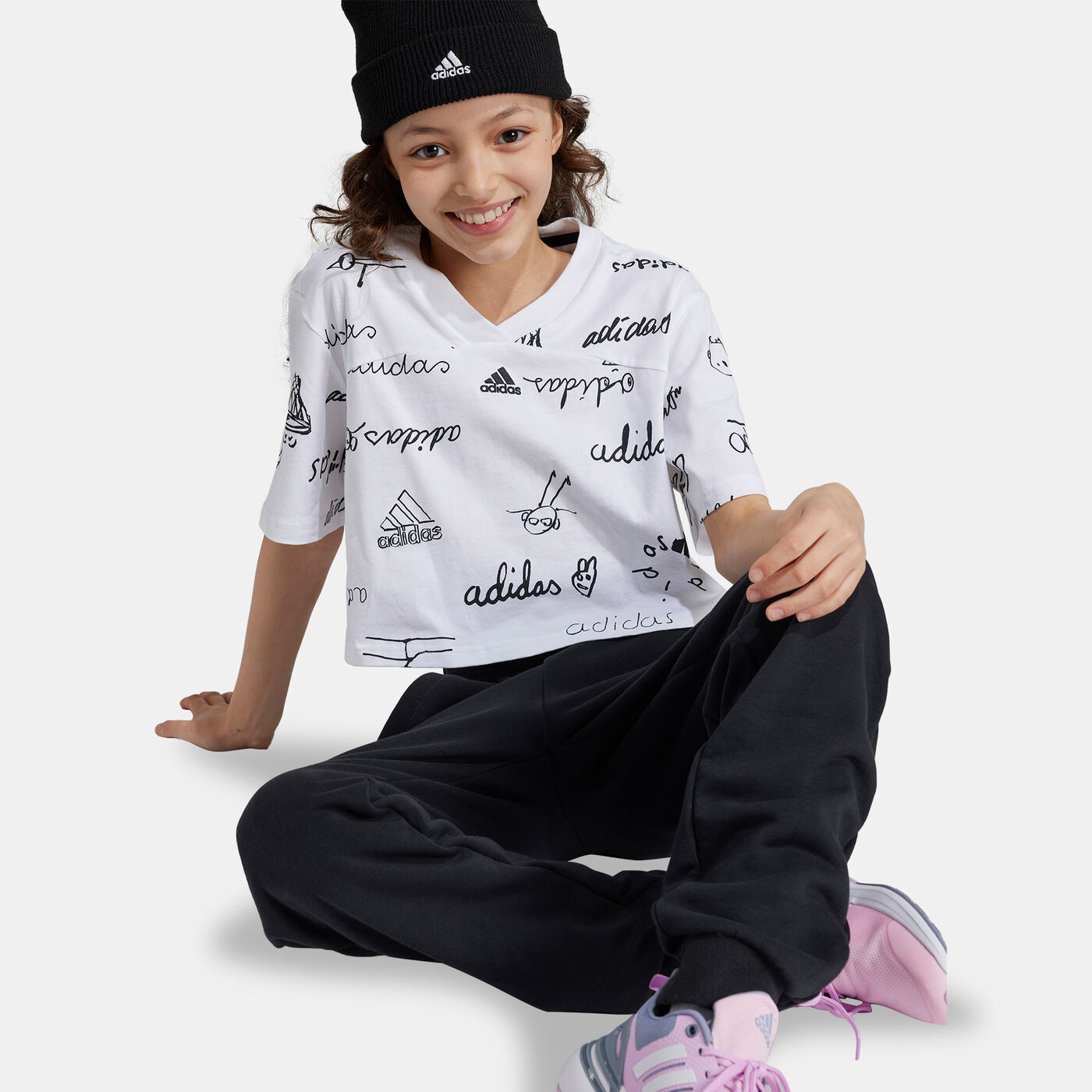 Kids' Brand Love Crop Top