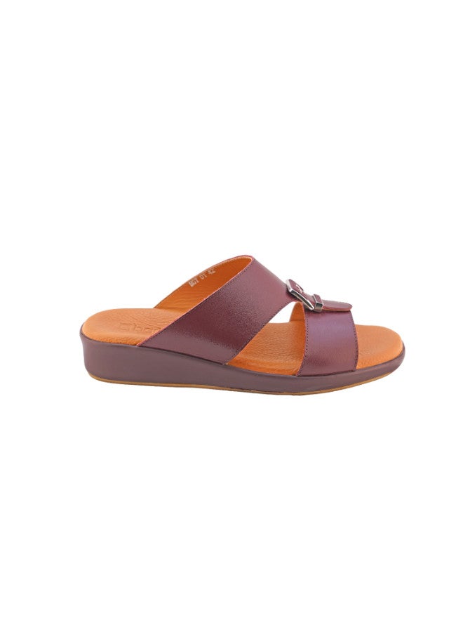 008-3025 Barjeel Uno Mens Arabic Sandals BGT 01 Wine