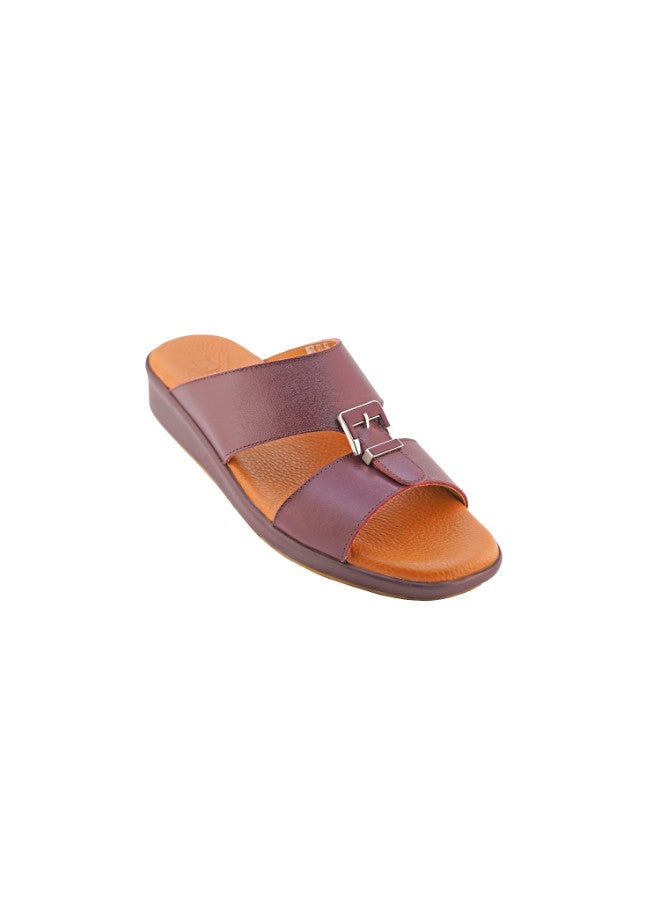 008-3025 Barjeel Uno Mens Arabic Sandals BGT 01 Wine