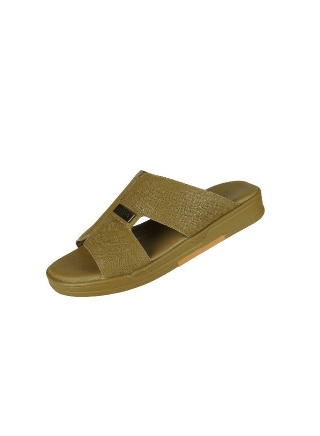 008-3259 Barjeel Uno Mens Arabic Sandals MSA-116 Beige