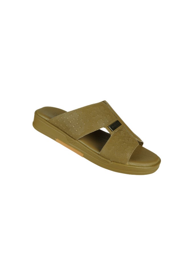 008-3259 Barjeel Uno Mens Arabic Sandals MSA-116 Beige