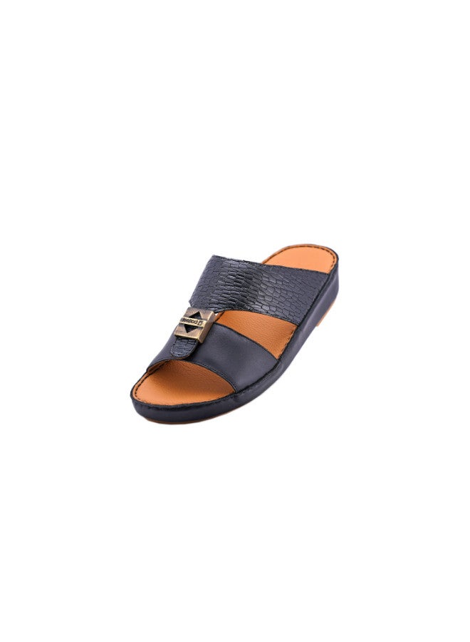 008-2900 Barjeel Uno Mens Arabic Sandals 001930 Black