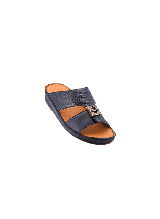 008-2900 Barjeel Uno Mens Arabic Sandals 001930 Black